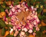 A picture of step 5 of Aloo Bhindi.