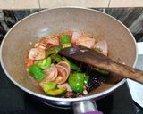 A picture of step 6 of Dry Schezwan Paneer.