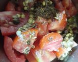 A picture of step 3 of Veg kolapuri.