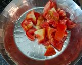 A picture of step 3 of Galku nu shaak(seasonal veggies).