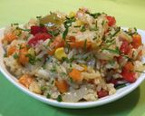 Foto del paso 6 de la receta Arroz basmati con verduras salteadas