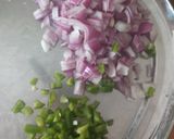 A picture of step 1 of Potato peas corn sandwich.