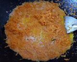 A picture of step 3 of Gazar ka halwa with jaggery.