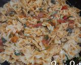 A picture of step 3 of Garlic Chives and Olives Farfalle.