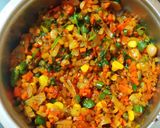 A picture of step 2 of Veg lasagna (Italian dish).