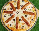 A picture of step 6 of Chicken Kabab Pizza 🍕🍕.