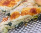 Foto del paso 8 de la receta: TARTA DE POLLO 🍗 VERDEOS, PUERROS Y SALSA BLANCA🤗🥰🎊🤩