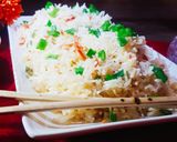 A picture of step 6 of Vegetables Fried Rice.