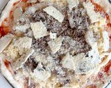 Foto langkah ke 11 dari resep Pizza Meat & Quattro Formaggi (Sourdough Discard).