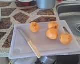 Foto del paso 1 de la receta: Torta invertida de duraznos pelones y banana🍌🍑