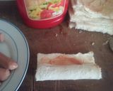 Une image de l'étape 2 de Roulé de pain de mie au saucisse.