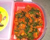 A picture of step 1 of Carrot Methi Sabji with Roti.