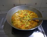 A picture of step 3 of Veg thupka.
