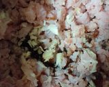 A picture of step 1 of Chicken cutles burger.