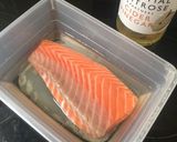 A picture of step 3 of Cured Salmon with Salt & Vinegar.