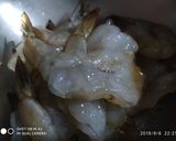 A picture of step 1 of Panko fried prawn butterfly.