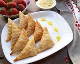 Strawberry Samosa with Kesar Badam Rabdi recipe step 8 photo