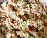 A picture of step 4 of Chickpeas Hung Curd Salad Sandwich - Kala Chana Dahi Salad Sandwich.