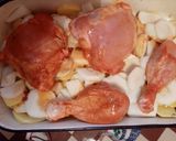 Csirkecomb almás krumplis ágyon recept fázis 3 fotója