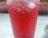 A picture of step 2 of Rose sabja lemonade/cooled refreshing drink.