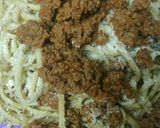 A picture of step 8 of Layered Linguine.