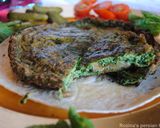 A picture of step 11 of Persian frittata with herbs (Kookoo Sabzi).