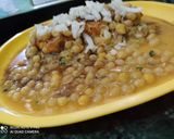 A picture of step 6 of Ragda patties.
