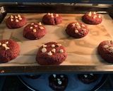 A picture of step 4 of Eggless Red Velvet Cookies 😋.