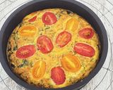 Une image de l'étape 3 de Omelette au four, épinards /jambon/comté.