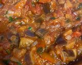 A picture of step 4 of Shakshuka - Vegetable Stew with Spices and Egg.