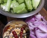 A picture of step 1 of Bari Potala Santula (Snake Gourd).