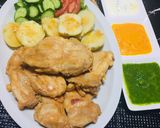 Foto del paso 2 de la receta: Filetes de pollo anticuchado con Papas Doradas!