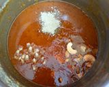 A picture of step 7 of Paruppu payasam / moong dal kheer.