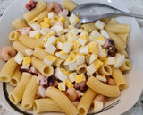 Foto del paso 5 de la receta: Ensalada de pasta y pulpo con mayonesa de mango