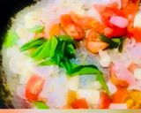 A picture of step 4 of Chettinad Special Bhindi Tamarind Pachadi.