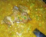 A picture of step 3 of Okro soup.