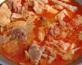 Foto langkah ke 4 dari resep Sayur Rebus Siram Ayam Pedas.