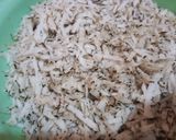 A picture of step 1 of Toasted Coconut flakes.