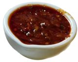 A picture of step 5 of Schezwan chutney.