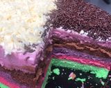 Foto langkah ke 8 dari resep Rainbow cake 4 telur (no oven).