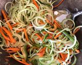 Foto del paso 2 de la receta: Pasta de calabacín en salsa alfredo con pollo y champiñones