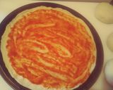 Une image de l'étape 3 de Pizza thon,chèvre.