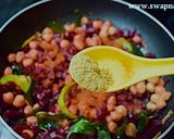 A picture of step 7 of Beetroot channa sabzi.