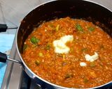 A picture of step 6 of Pav bhaji fondue.