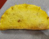 Foto del paso 7 de la receta: 🥟🍗🥓🍄🟫Empanadas de pollo desmechado, panceta, verdeo y champiñones 🍄🟫 🥓🍗🥟Masa de papa