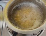 A picture of step 2 of Chatpata boiled chana dal.