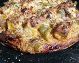 A picture of step 6 of Paneer pizza.