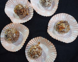 A picture of step 3 of Walnut dates laddoo.