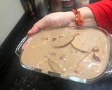 A picture of step 5 of Chocolate Biscuit Pudding.