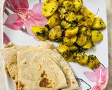 A picture of step 4 of Aloo Methi Sabji.